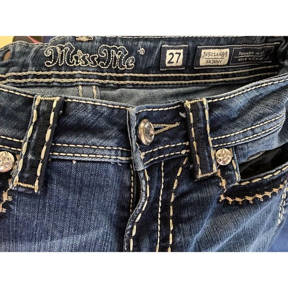 Miss Me Signature Cropped Skinny Jeans JS 5014589 - Picture 4 of 8